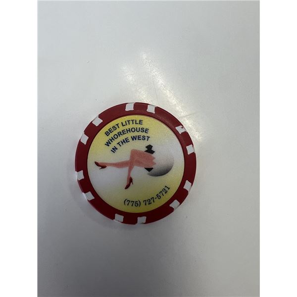 Chicken Ranch Brothel poker chip