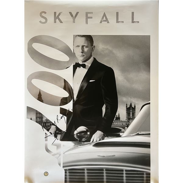 Skyfall Daniel Craig signed movie poster