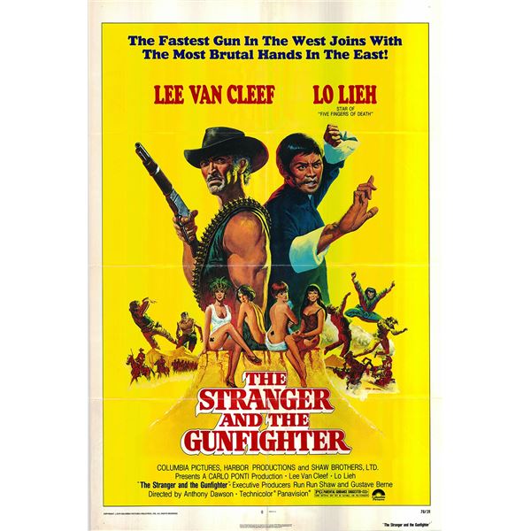 The Stranger and the Gunfighter original 1976 vintage one sheet movie poster
