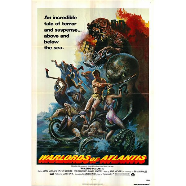 Warlords of Atlantis  original 1978 vintage movie poster