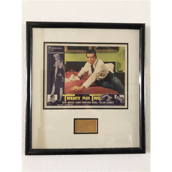 David Janssen original signature