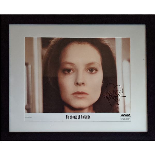 The Silence of the Lambs Jodie Foster Signed 1989 Lobby Card