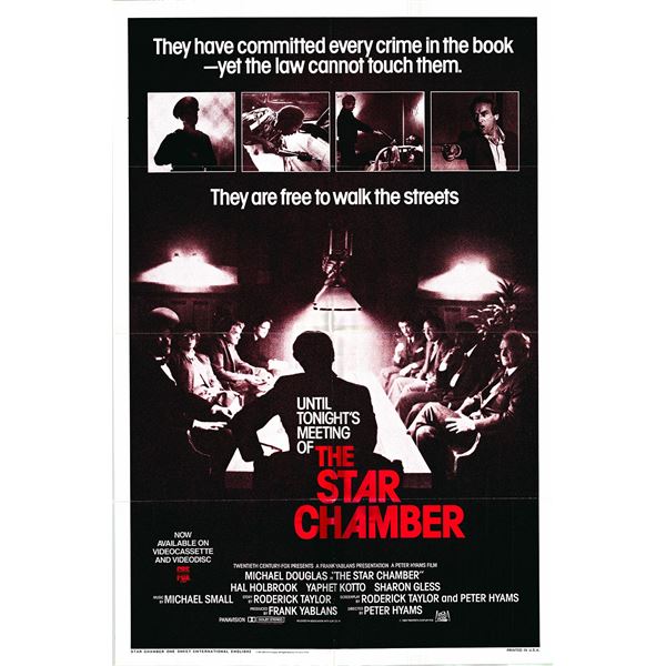 The Star Chamber original 1984 vintage  one sheet movie poster
