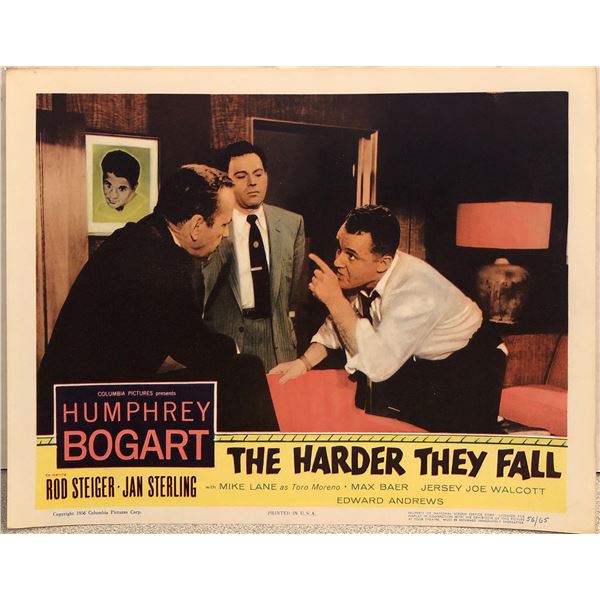 The Harder They Fall original 1956 vintage lobby card