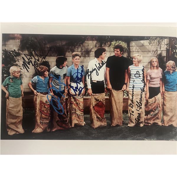 The Brady Bunch cast signed photo