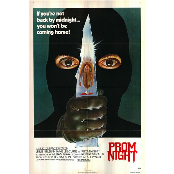Prom Night original 1980 vintage one sheet movie poster