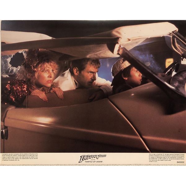 Indiana Jones and the Temple of Doom original 1984 vintage lobby card