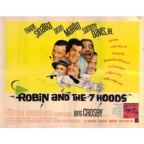 Robin and the 7 Hoods original 1964 vintage display sheet