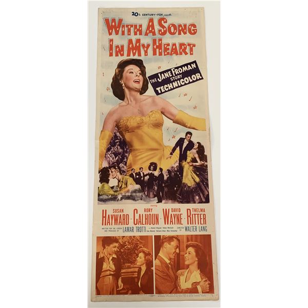 With a Song in My Heart vintage movie poster