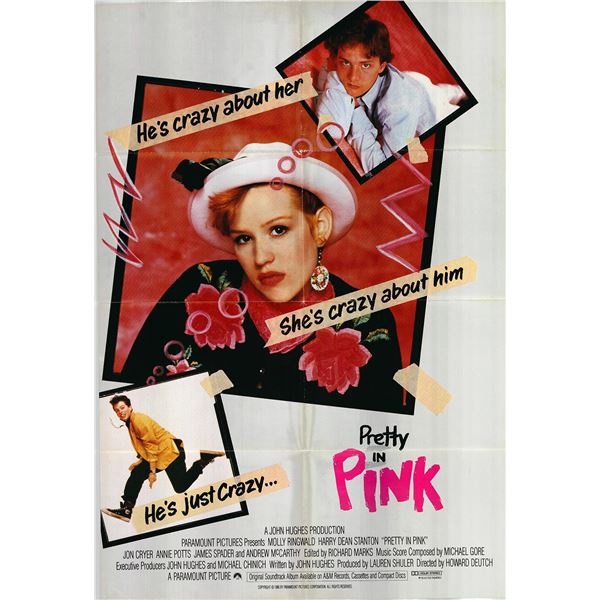 Pretty in Pink original 1989 vintage one sheet movie poster
