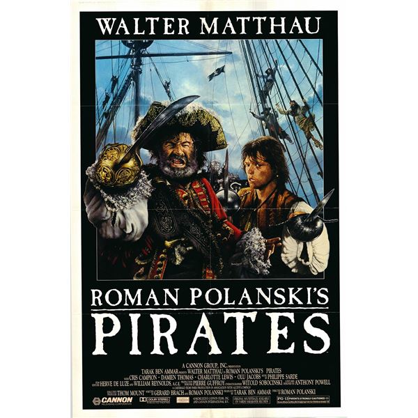 Pirates original 1986 vintage one sheet movie poster