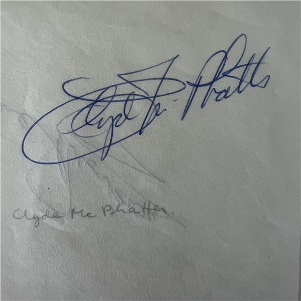 Clyde McPhatter original signature