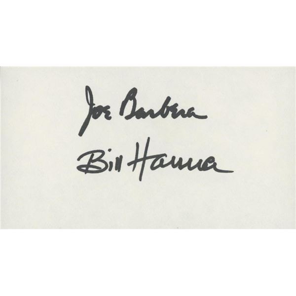 William Hanna / Joseph Barbera signature cut