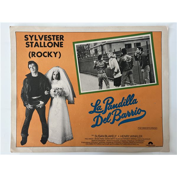 1974 The Lords of Flatbush (La Pandilla del Barrio ) lobby card