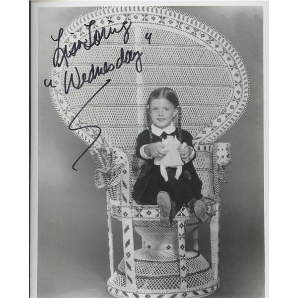 Wednesday Addams signed photo