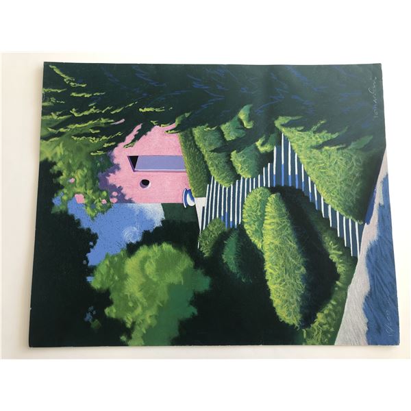 Stairway to Pink House Print