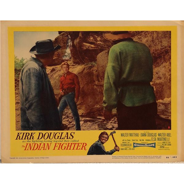 The Indian Fighter original 1955 vintage lobby card