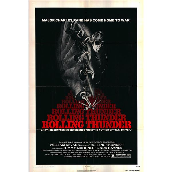 Rolling Thunder original 1977 vintage one sheet movie poster