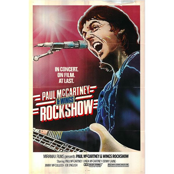 Rockshow original 1980 vintage one sheet movie poster