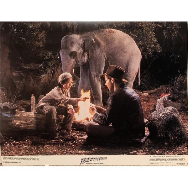 Indiana Jones and the Temple of Doom original 1984 vintage lobby card