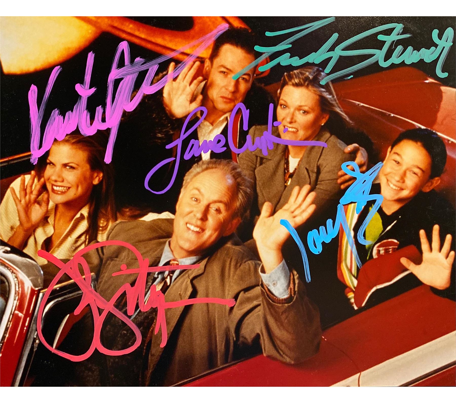 3rd Rock from the Sun cast signed photo