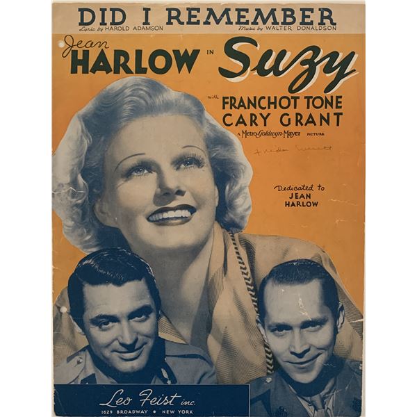 Did I Remember sheet music unsigned