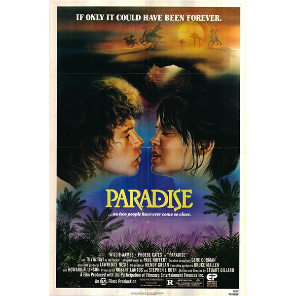 Paradise original 1982 vintage one sheet movie poster