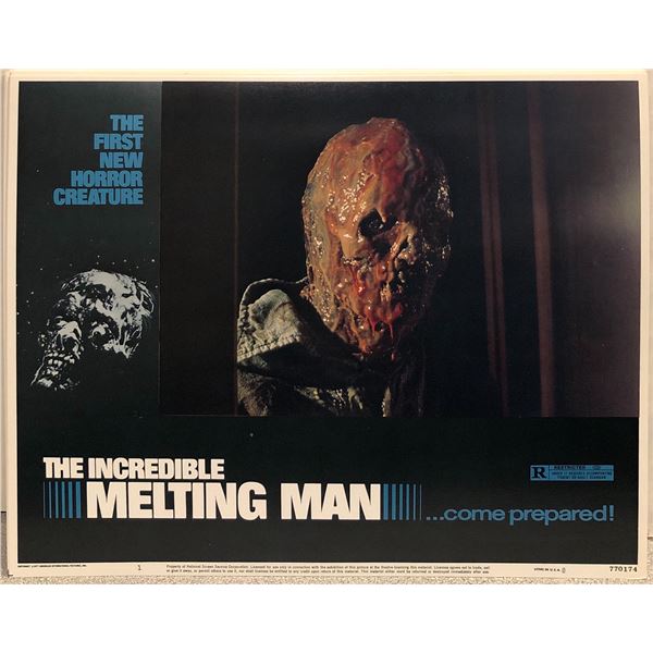 The Incredible Melting Man original 1977 vintage lobby card