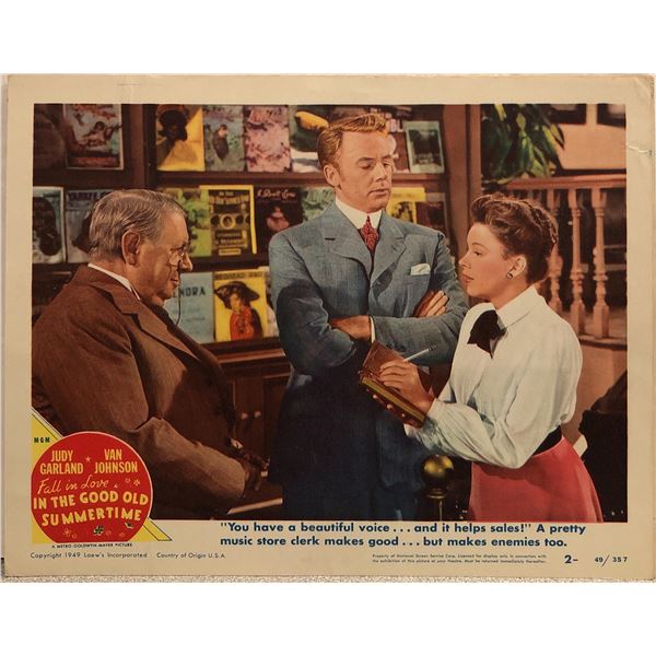 In the Good Old Summertime original 1949 vintage lobby card