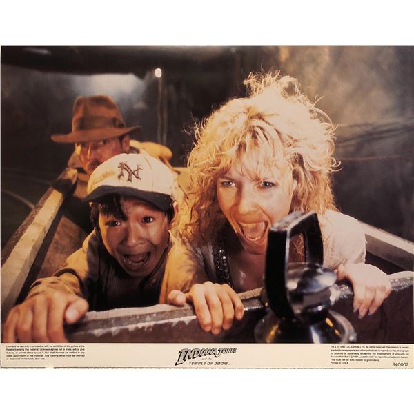 Indiana Jones and the Temple of Doom original 1984 vintage lobby card