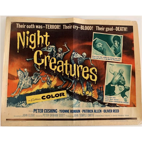 Night Creatures vintage movie poster