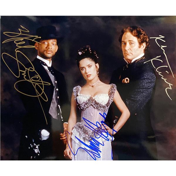 Wild Wild West Will Smith, Salma Hayek & Kevin Kline signed movie photo