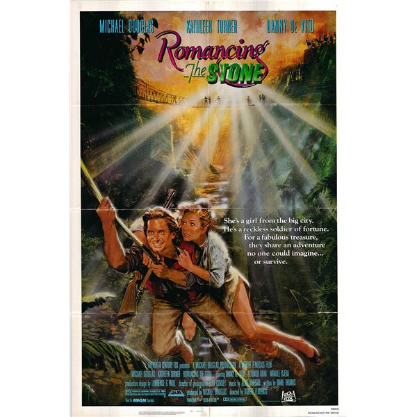 Romancing the Stone original 1984 vintage one sheet movie poster