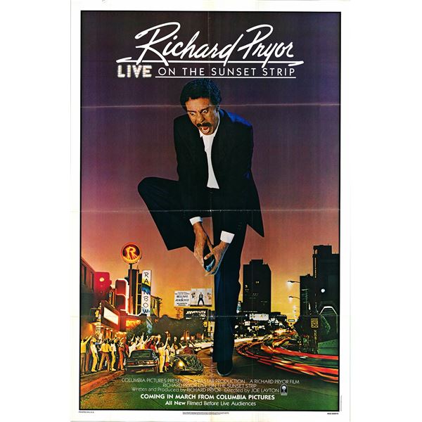 Richard Pryor: Live on the Sunset Strip  original 1982 vintage one sheet movie poster