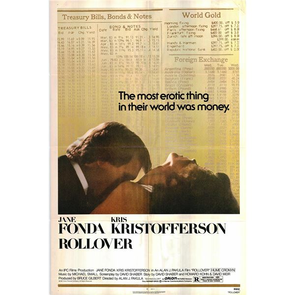 Rollover original 1981 vintage one sheet movie poster