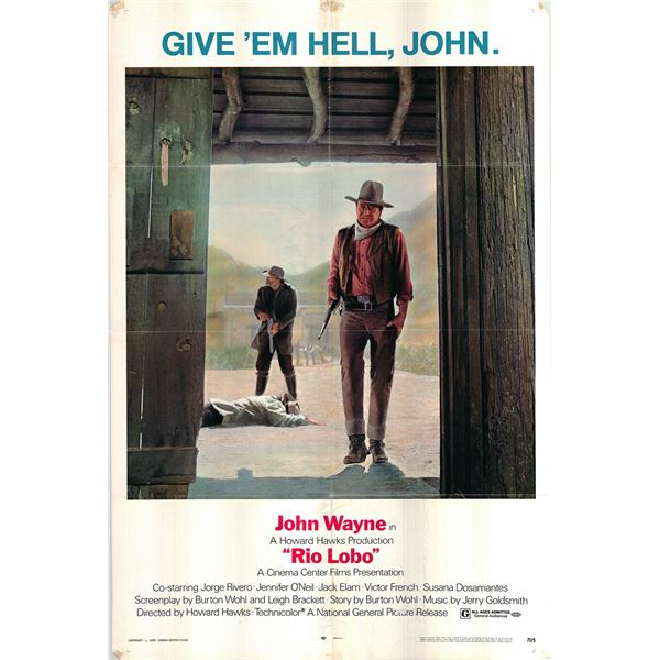 Rio Lobo original 1971 vintage one sheet movie poster