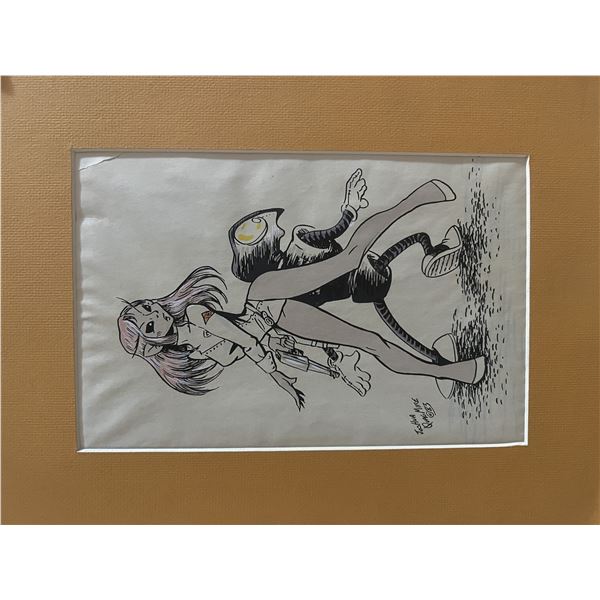 Joshua Quagmire hand drawn signed sketch