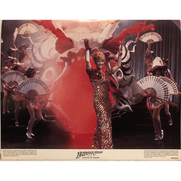 Indiana Jones and the Temple of Doom original 1984 vintage lobby card