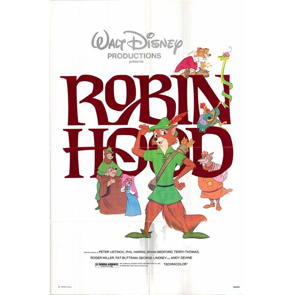 Robin Hood original 1982R vintage one sheet movie poster