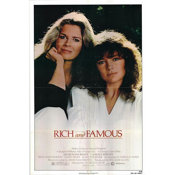 Rich and Famous original 1981 vintage one sheet movie poster