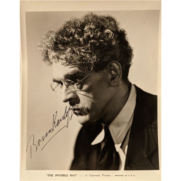 Boris Karloff signed photo