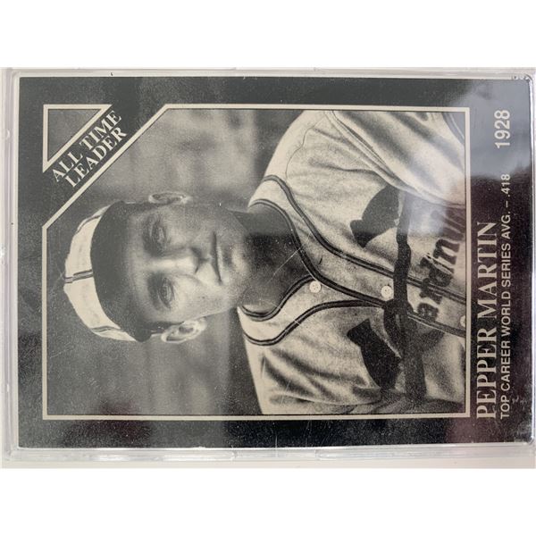 Pepper Martin unsigned baseball card