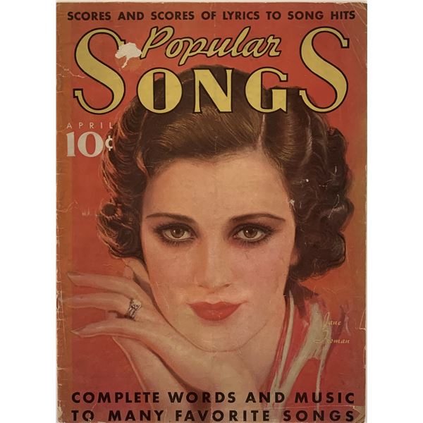 Popular Songs Jane Froman music book unsigned