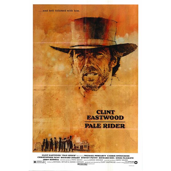 Pale Rider original 1985 vintage one sheet movie poster