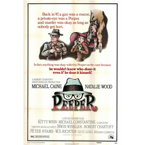 Peeper original 1975 vintage one sheet movie poster