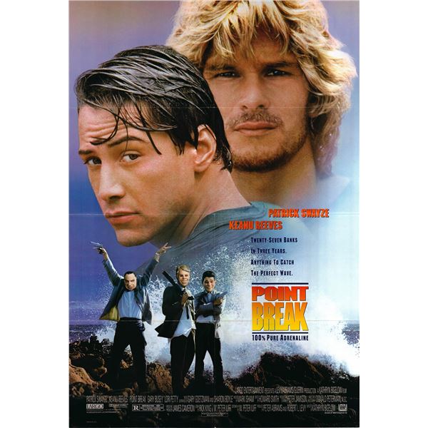 Point Break original 1991 vintage one sheet movie poster
