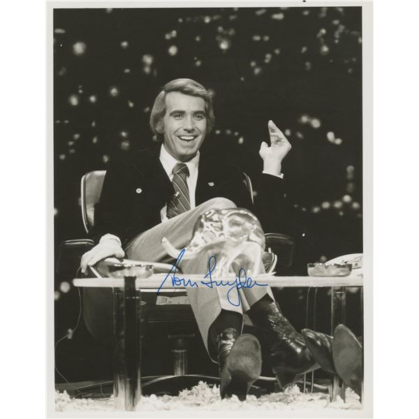 Late Night TV Talk Show Host Tom Snyder signed photo