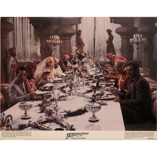 Indiana Jones and the Temple of Doom original 1984 vintage lobby card