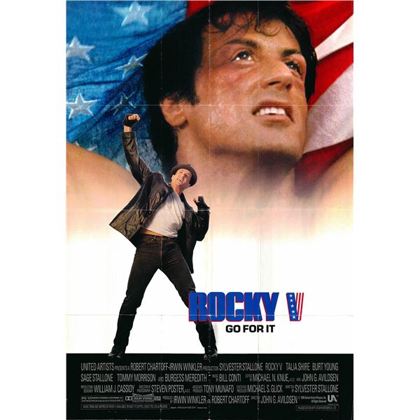 Rocky V original 1990 vintage one sheet movie poster