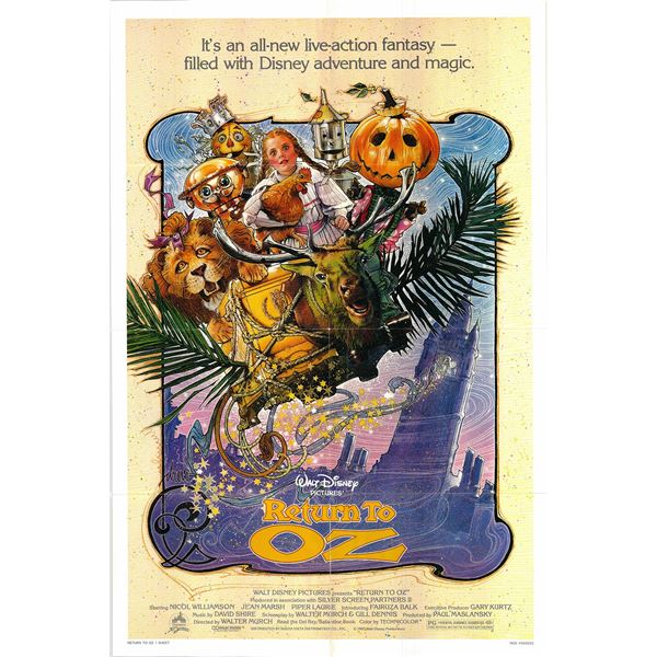 Return to Oz original 1985 vintage one sheet movie poster